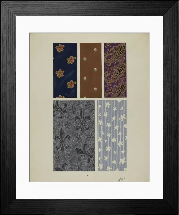 Framed Print : Quilt Patches, c. 1938. Creator: Edward White Framed Print : Quilt Patches, c. 1938. Creator: Edward White