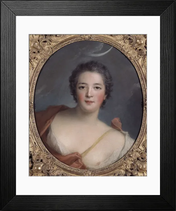 Framed Print : Portrait of the Marquise de Flavacourt, in silence. Creator: Ecole Francaise Framed Print : Portrait of the Marquise de Flavacourt, in silence. Creator: Ecole Francaise