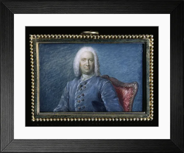 Framed Print : Portrait of Alexis Piron, c1760. Creator: Ecole Francaise