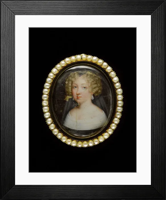 Framed Print : Portrait of a woman. Creator: Ecole Francaise Framed Print : Portrait of a woman. Creator: Ecole Francaise