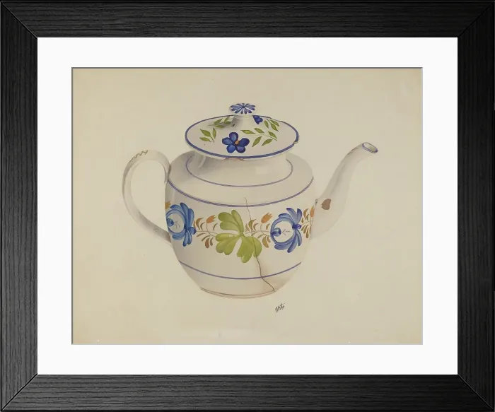 Framed Print : Teapot, c. 1938. Creator: Edward White