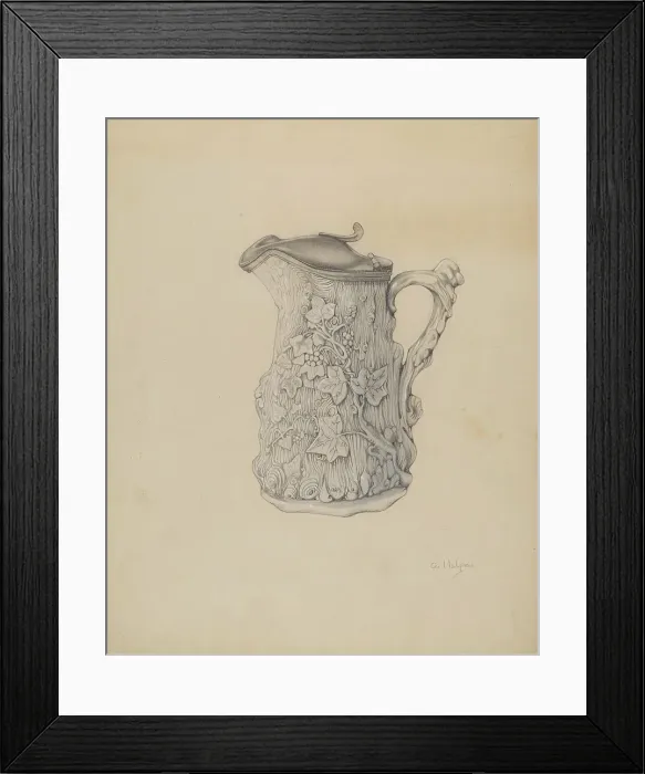 Framed Print : Syrup Pitcher, c. 1937. Creator: Grace Halpin Framed Print : Syrup Pitcher, c. 1937. Creator: Grace Halpin