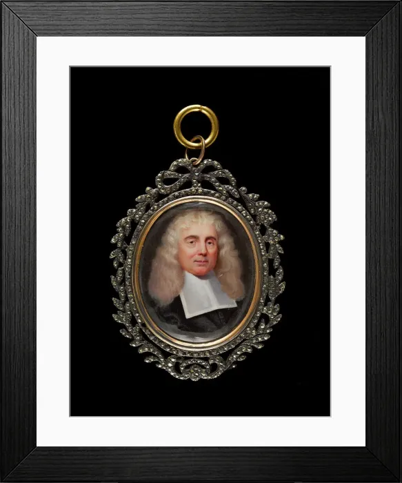 Framed Print : Portrait of a man, between 1690 and 1720. Creator: Ecole Francaise Framed Print : Portrait of a man, between 1690 and 1720. Creator: Ecole Francaise