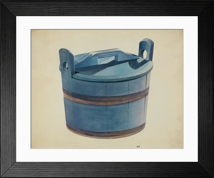 Framed Print : Covered Tub, c. 1937. Creator: Edward White Framed Print : Covered Tub, c. 1937. Creator: Edward White