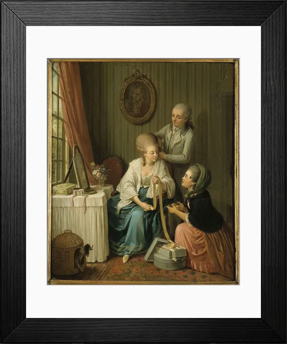Framed Print : The ribbon merchant. Creator: Sigmund Freudenberger Framed Print : The ribbon merchant. Creator: Sigmund Freudenberger