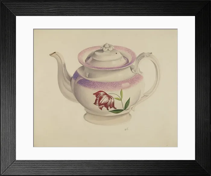 Framed Print : Teapot, c. 1938. Creator: Edward White