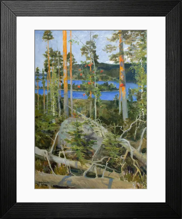 Framed Print : Wilderness, 1892. Creator: Gallen-Kallela, Akseli (1865-1931) Framed Print : Wilderness, 1892. Creator: Gallen-Kallela, Akseli (1865-1931)