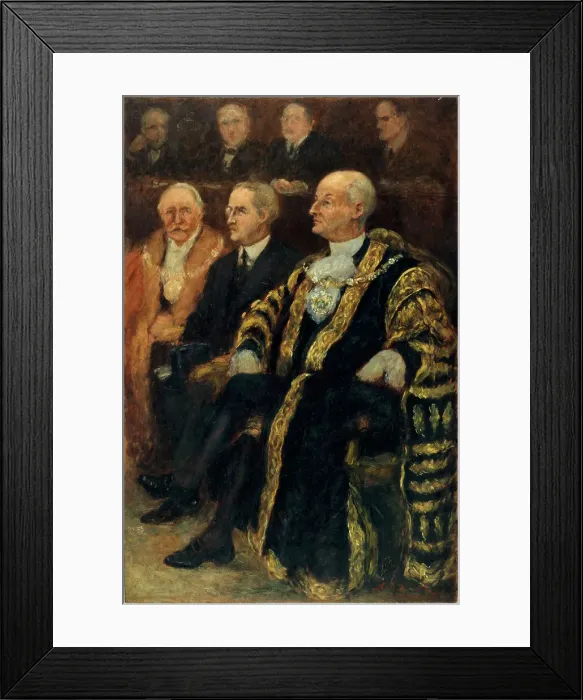 Framed Print : Sir George Broadbridge, Lord-Mayor of London and Sir Eric Phipps, Ambassador... June 18, 1937. Creator: Noel Dorville Framed Print : Sir George Broadbridge, Lord-Mayor of London and Sir Eric Phipps, Ambassador... June 18, 1937. Creator: Noel Dorville