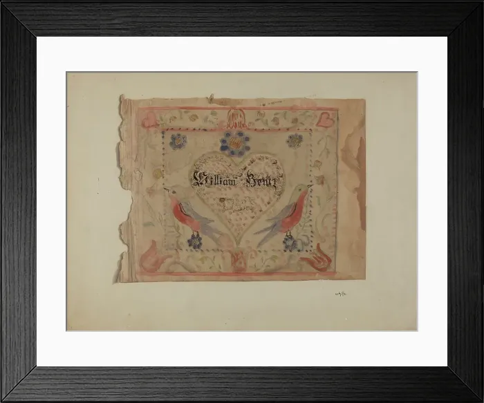 Framed Print : Unframed Birth Certificate, c. 1940. Creator: Edward White Framed Print : Unframed Birth Certificate, c. 1940. Creator: Edward White