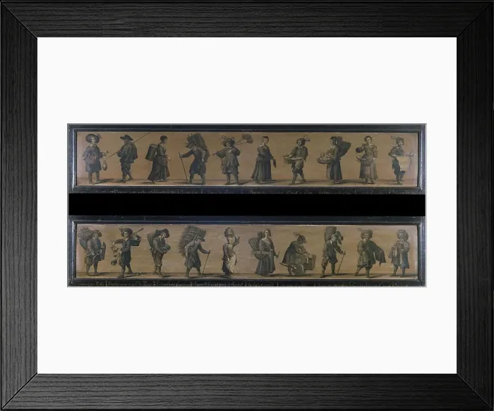 Framed Print : The Cries of Paris, 1633. Creator: A Doy Framed Print : The Cries of Paris, 1633. Creator: A Doy