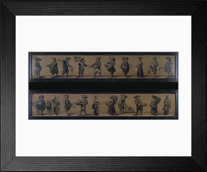 Framed Print : The Cries of Paris, 1634. Creator: A Doy Framed Print : The Cries of Paris, 1634. Creator: A Doy