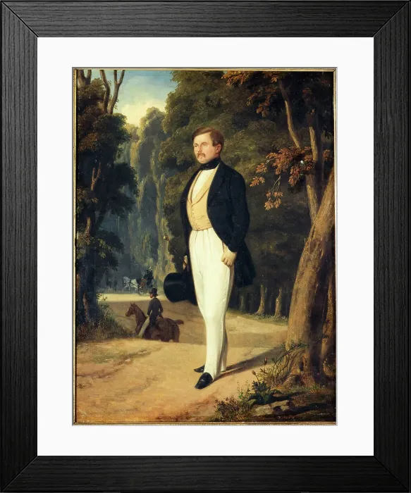 Framed Print : Portrait of Augustin Grisier (1791-1865), fencing master, c1840. Creator: Alfred Dedreux Framed Print : Portrait of Augustin Grisier (1791-1865), fencing master, c1840. Creator: Alfred Dedreux