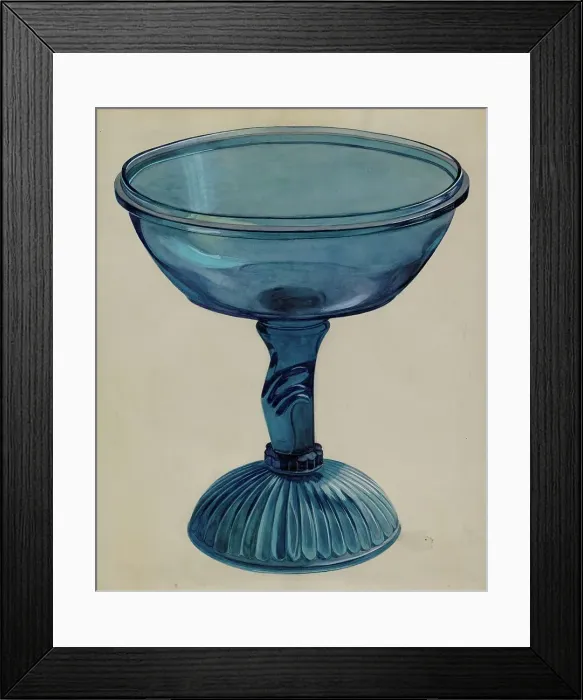 Framed Print : Blue Compote, c. 1936. Creator: Edward White Framed Print : Blue Compote, c. 1936. Creator: Edward White
