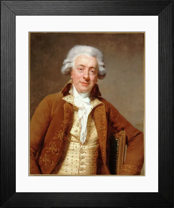 Framed Print : Portrait of Claude-Nicolas Ledoux (1736-1806), architect, c1785. Creator: Michel Martin Drolling Framed Print : Portrait of Claude-Nicolas Ledoux (1736-1806), architect, c1785. Creator: Michel Martin Drolling