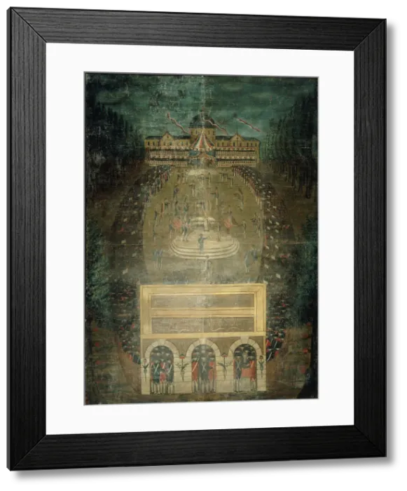 Framed Print : Fete de la Federation (Festival of the Federation), c1791. Creator: Dubois Framed Print : Fete de la Federation (Festival of the Federation), c1791. Creator: Dubois