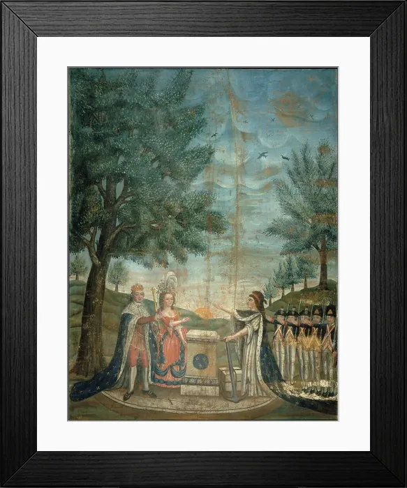 Framed Print : Oath of the King, Queen and National Guard to the Fatherland, 1791. Creator: Dubois Framed Print : Oath of the King, Queen and National Guard to the Fatherland, 1791. Creator: Dubois