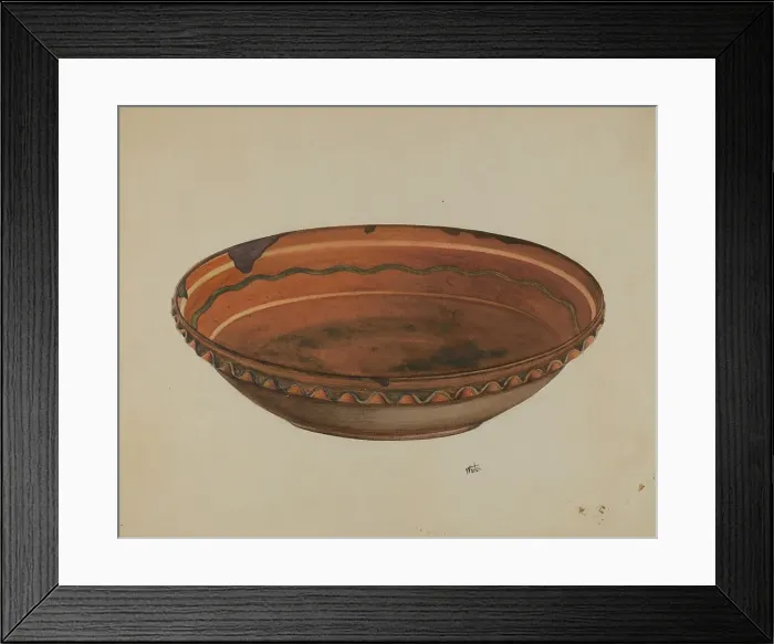 Framed Print : Economy Pie Plate, c. 1937. Creator: Edward White Framed Print : Economy Pie Plate, c. 1937. Creator: Edward White