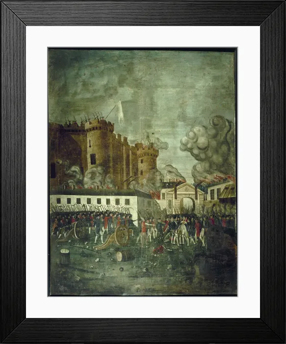 Framed Print : Storming of the Bastille. Arrest of Mr. de Launay, c1791. Creator: Dubois Framed Print : Storming of the Bastille. Arrest of Mr. de Launay, c1791. Creator: Dubois