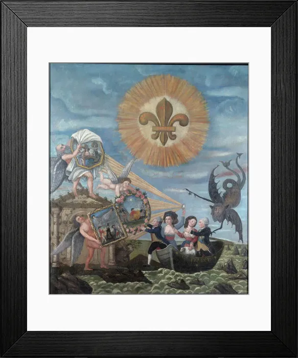 Framed Print : The Hope of Happiness, dedicated to the Nation, c1791. Creator: Dubois Framed Print : The Hope of Happiness, dedicated to the Nation, c1791. Creator: Dubois