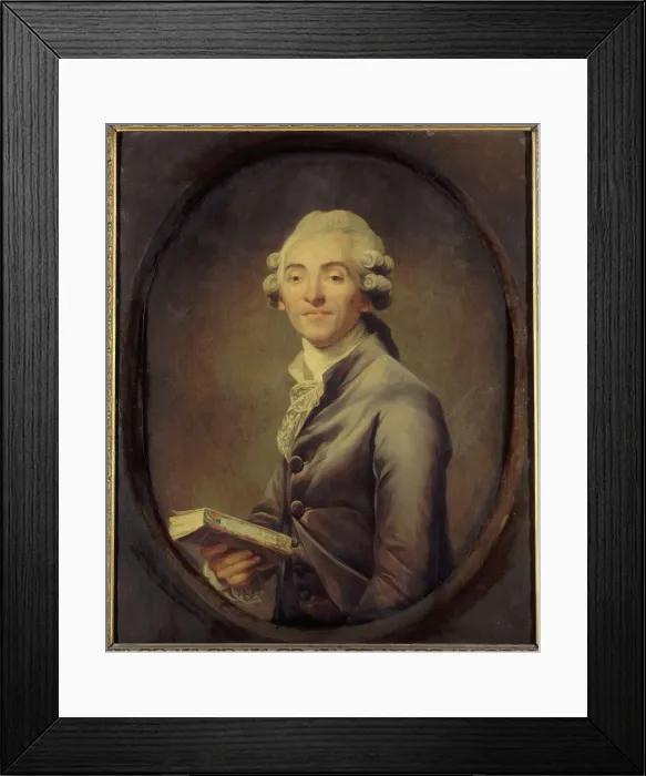 Framed Print : Portrait of Bernard-Germain de Lacépède (1756-1825), naturalist and politician, c1785. Creator: Joseph Ducreux Framed Print : Portrait of Bernard-Germain de Lacépède (1756-1825), naturalist and politician, c1785. Creator: Joseph Ducreux