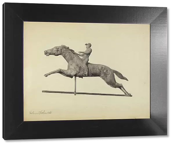 Horse and Rider Weather Vane, 1935 / 1942. Creator: Helen Hobart