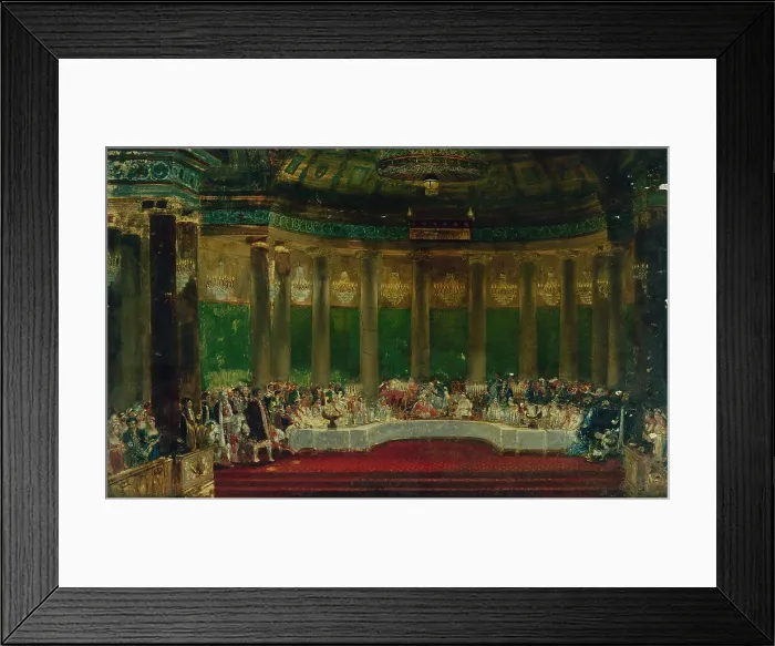 Framed Print : Napoleon I's wedding meal in Tuileries on April 2, 1810, c1805 — 1815. Creator: Alexandre Dufay Framed Print : Napoleon I's wedding meal in Tuileries on April 2, 1810, c1805 — 1815. Creator: Alexandre Dufay