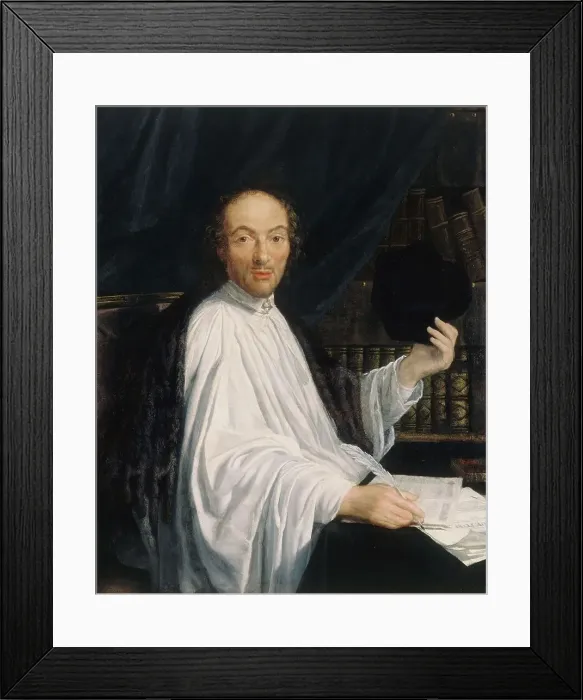 Framed Print : Jean-Baptiste Santeuil (1630-1697), canon of Saint-Victor, neo-Latin poet, c1665 — 1675. Creator: Toussain Dumee Framed Print : Jean-Baptiste Santeuil (1630-1697), canon of Saint-Victor, neo-Latin poet, c1665 — 1675. Creator: Toussain Dumee