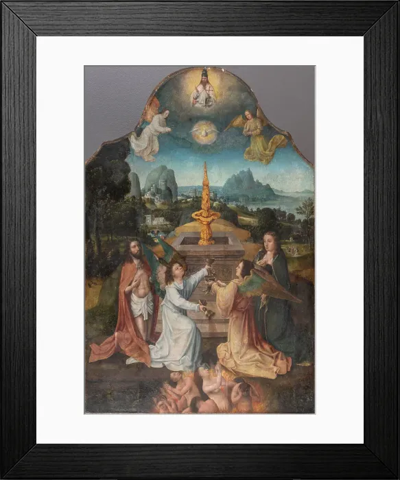 Framed Print : Fons Pietatis. Creator: Weyden, Goswijn (Goossen) van der (1455 / 75-1538 / 43) Framed Print : Fons Pietatis. Creator: Weyden, Goswijn (Goossen) van der (1455 / 75-1538 / 43)