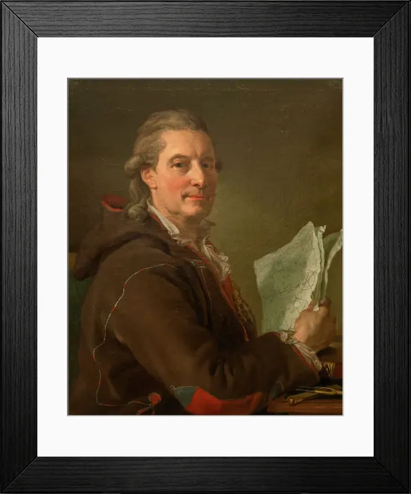 Framed Print : Portrait of Fredrik Henrik af Chapman (1721-1808), 1778. Creator: Pasch, Lorenz, the Younger (1733-1805) Framed Print : Portrait of Fredrik Henrik af Chapman (1721-1808), 1778. Creator: Pasch, Lorenz, the Younger (1733-1805)