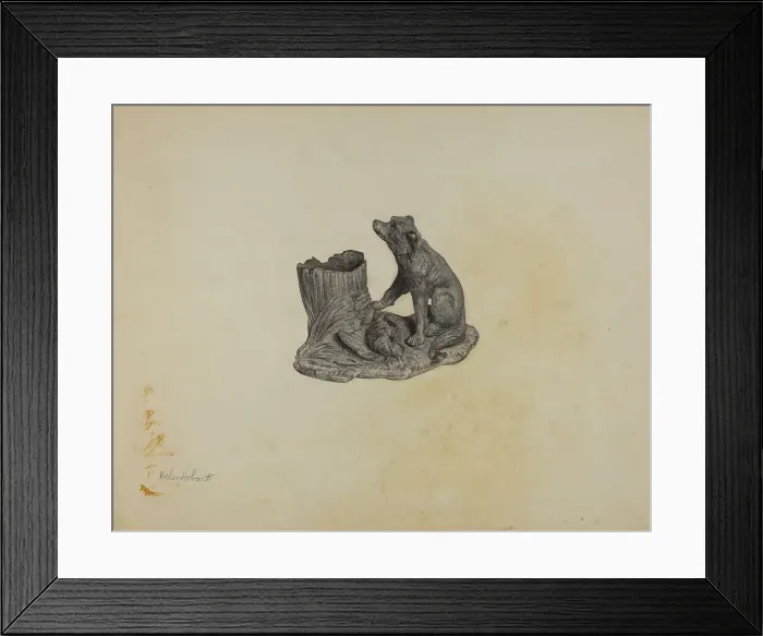 Framed Print : Match Holder, c. 1940. Creator: Helen Hobart Framed Print : Match Holder, c. 1940. Creator: Helen Hobart