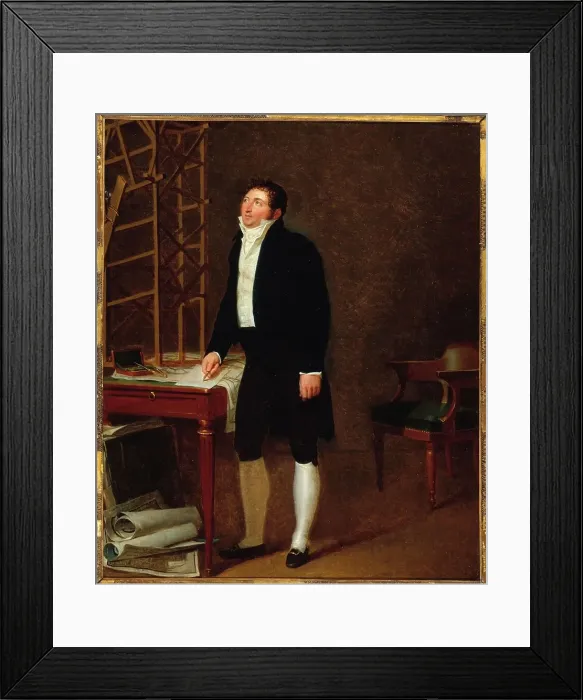 Framed Print : Portrait of an architect (framing contractor responsible on several occasions... 1812. Creator: Francois Dumont) Framed Print : Portrait of an architect (framing contractor responsible on several occasions... 1812. Creator: Francois Dumont)