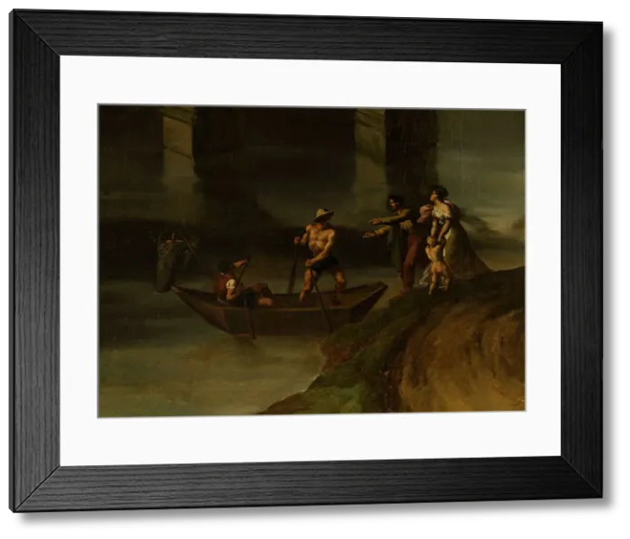 Framed Print : Italian landscape at the tomb, c1818. Creator: Theodore Gericault Framed Print : Italian landscape at the tomb, c1818. Creator: Theodore Gericault