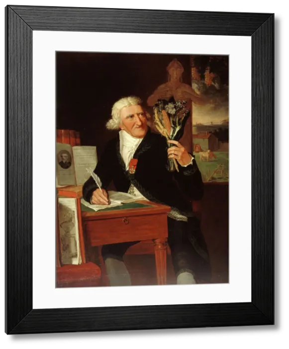 Framed Print : Portrait of Antoine Parmentier (1737-1813), agronomist and philanthropist. Creator: Francois Dumont Framed Print : Portrait of Antoine Parmentier (1737-1813), agronomist and philanthropist. Creator: Francois Dumont