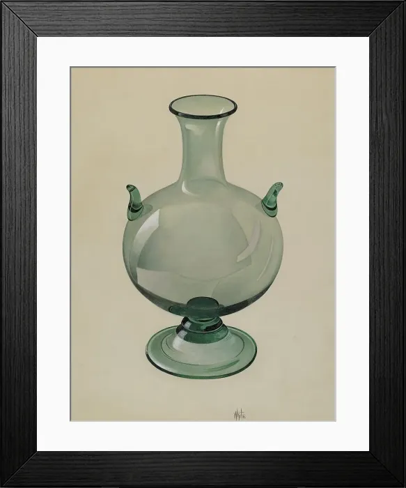 Framed Print : Green Vase, c. 1937. Creator: Edward White Framed Print : Green Vase, c. 1937. Creator: Edward White