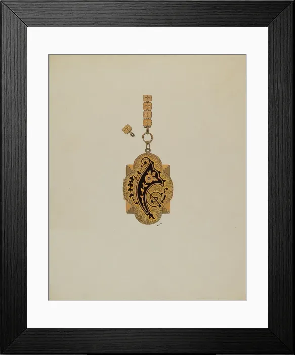 Framed Print : Locket, c. 1937. Creator: Edward White Framed Print : Locket, c. 1937. Creator: Edward White