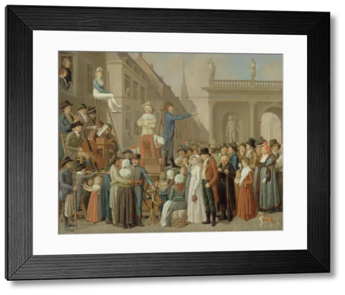 Framed Print : The Stage, between 1800 and 1805. Creators: Louis Leopold Boilly, German school, Philibert Louis Debucourt Framed Print : The Stage, between 1800 and 1805. Creators: Louis Leopold Boilly, German school, Philibert Louis Debucourt