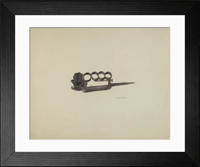 Framed Print : Apache Gun, 1935 / 1942. Creator: Wayne White Framed Print : Apache Gun, 1935 / 1942. Creator: Wayne White