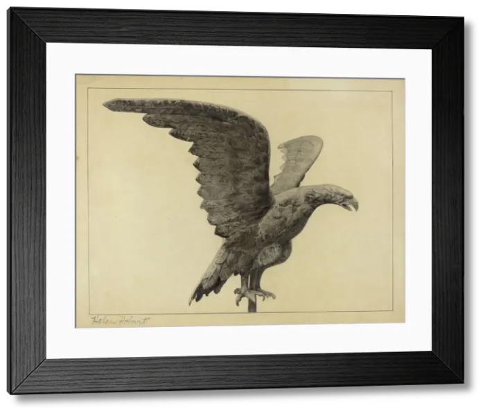 Framed Print : Weather Vane Finial, c. 1937. Creator: Helen Hobart Framed Print : Weather Vane Finial, c. 1937. Creator: Helen Hobart