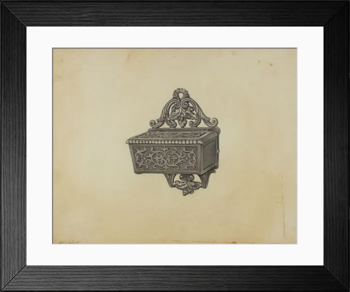 Framed Print : Match Safe, c. 1939. Creator: Helen Hobart Framed Print : Match Safe, c. 1939. Creator: Helen Hobart