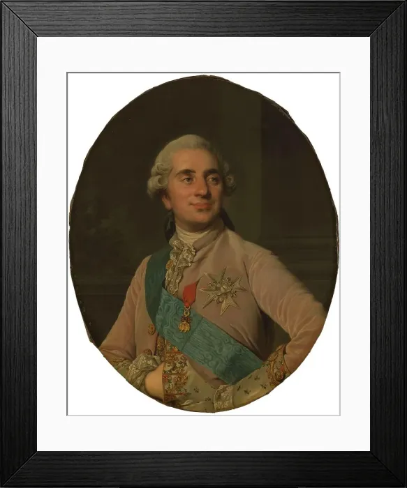 Framed Print : Portrait of Louis XVI, c1776. Creator: Joseph Siffred Duplessis Framed Print : Portrait of Louis XVI, c1776. Creator: Joseph Siffred Duplessis