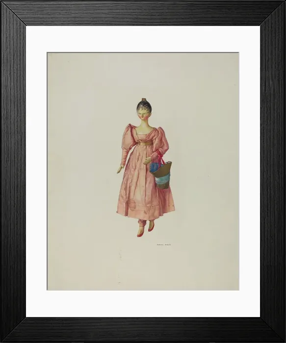 Framed Print : Fort Dearborn Doll, c. 1941. Creator: Wayne White Framed Print : Fort Dearborn Doll, c. 1941. Creator: Wayne White