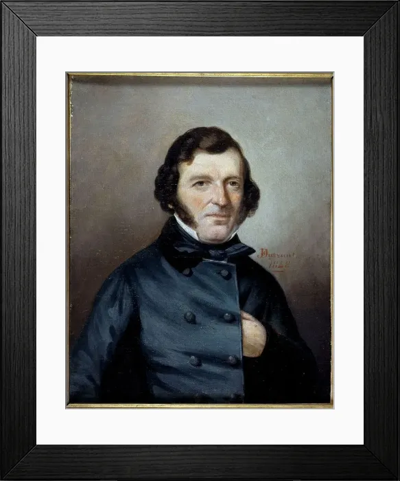 Framed Print : Mr. Nicolle, political prisoner of 1848. Creator: JF Durrant Framed Print : Mr. Nicolle, political prisoner of 1848. Creator: JF Durrant