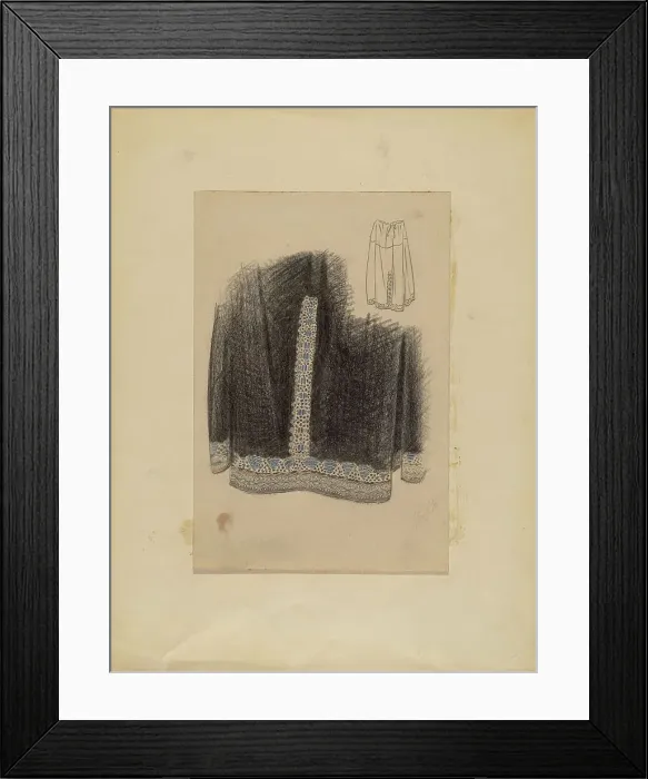 Framed Print : Woman's Beaded Skirt, 1935 / 1942. Creator: Melita Hofmann Framed Print : Woman's Beaded Skirt, 1935 / 1942. Creator: Melita Hofmann