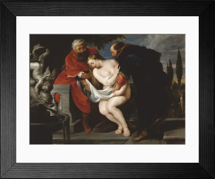 Framed Print : Susanna and the Elders, 1618. Creator: Rubens, Pieter Paul (1577-1640) Framed Print : Susanna and the Elders, 1618. Creator: Rubens, Pieter Paul (1577-1640)