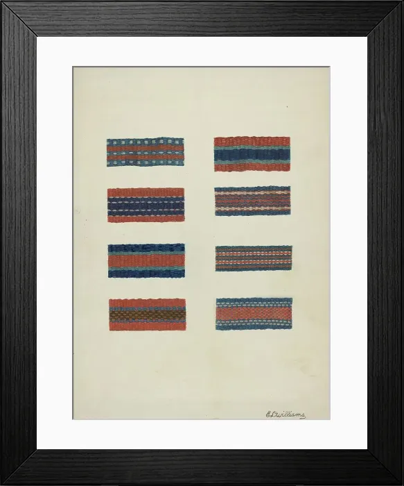 Framed Print : Shaker Wool Braids, c. 1941. Creator: Edward D. Williams Framed Print : Shaker Wool Braids, c. 1941. Creator: Edward D. Williams