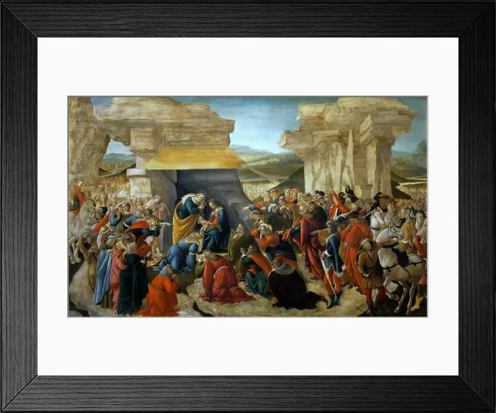 Framed Print : The Adoration of the Magi, c. 1500. Creator: Botticelli, Sandro (1445-1510) Framed Print : The Adoration of the Magi, c. 1500. Creator: Botticelli, Sandro (1445-1510)