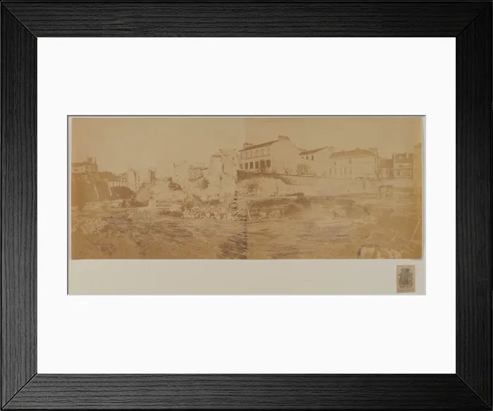 Framed Print : Arenes de Lutece (panorama), 5th arrondissement, Paris, 1870. Creator: Pierre Emonds Framed Print : Arenes de Lutece (panorama), 5th arrondissement, Paris, 1870. Creator: Pierre Emonds