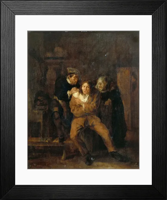 Framed Print : A Surgical Operation, 1648. Creator: Lundens, Gerrit (1622-1686) Framed Print : A Surgical Operation, 1648. Creator: Lundens, Gerrit (1622-1686)