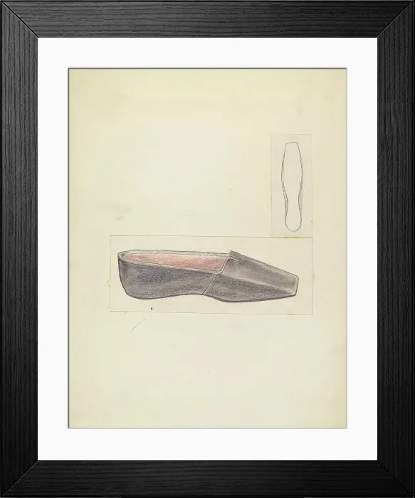 Framed Print : Slipper, c. 1940. Creator: Melita Hofmann Framed Print : Slipper, c. 1940. Creator: Melita Hofmann