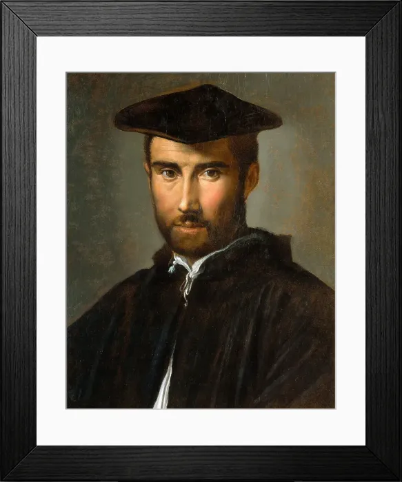 Framed Print : Portrait of a man, ca 1528. Creator: Parmigianino (1503-1540) Framed Print : Portrait of a man, ca 1528. Creator: Parmigianino (1503-1540)